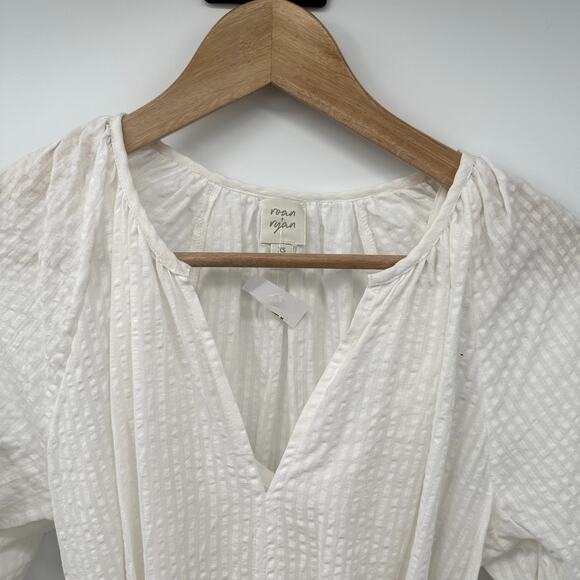 Evereve NWT Josephine Roan + Ryan White Long Sleeve Tie Waist Dress // XS - Picture 7 of 12